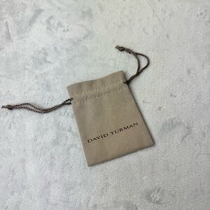 David Yurman Jewelry Pouch Tan Suede New